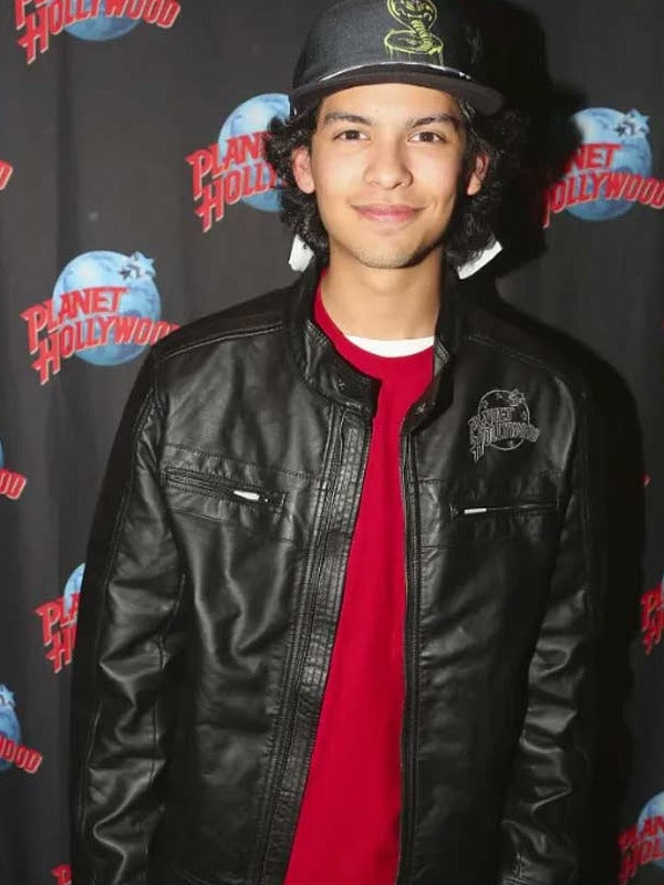 Xolo Maridueña Cobra Kai Premiere Event Leather Jacket in USA