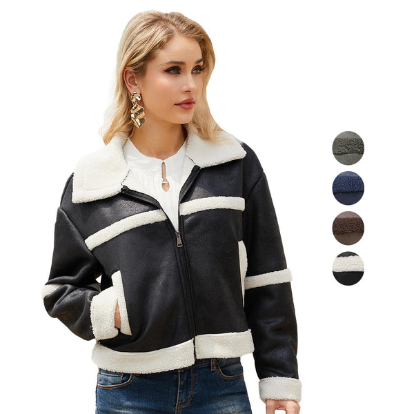 Women’s Snuff Leather Short Coat New Trending Style Coat