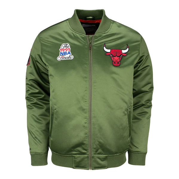 Shop NBA Chicago Bulls Satin Bomber Jacket