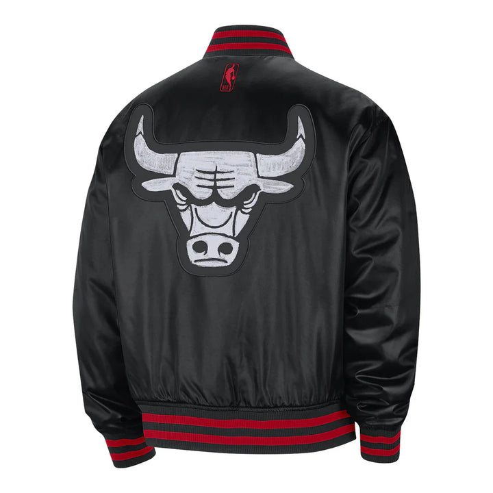Back View NBA 2023–24 Chicago Bulls City Edition Prime Jacket by The Jacket Seller US