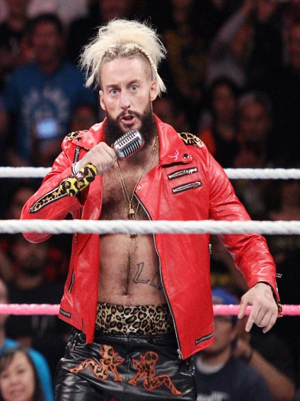 Enzo Amore Leather Jacket Inspired by WWE Wrestling in American Market