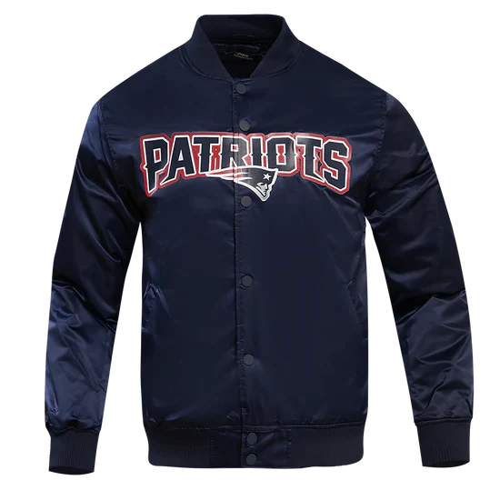 NFL NEW ENGLAND PATRIOTS BIG LOGO MEN'S SATIN JACKET