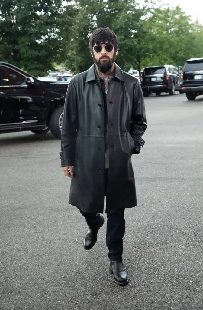 Zayn Malik 2024 Leather Coat - Iconic Fashion Statement in USA