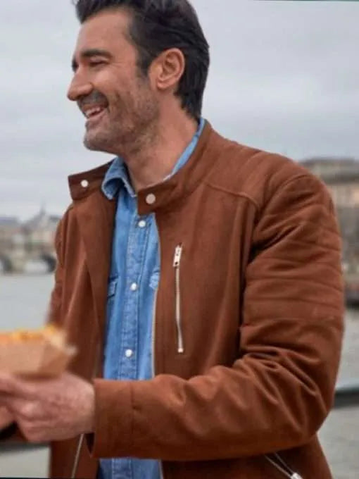 Crimes Of Fashion Killer Clutch Gilles Marini Brown Jacket in USA