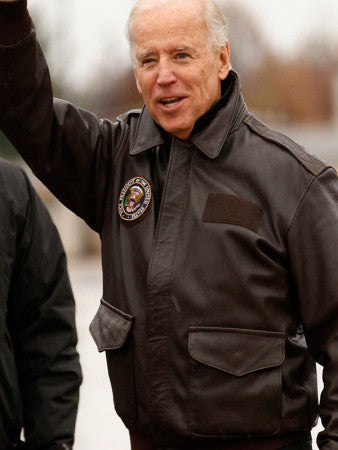 Joe Biden aviator jacket U.S. president leather style in USA