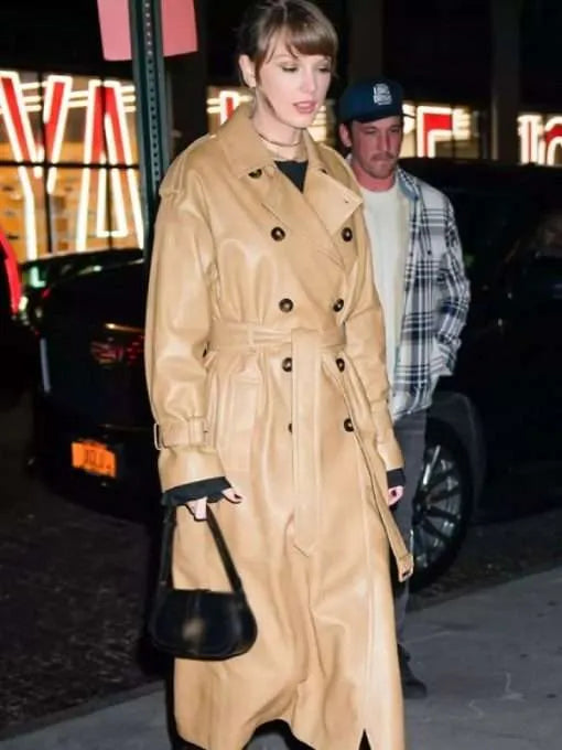Taylor Swift Zero Bond Brown Trench Coat in USA