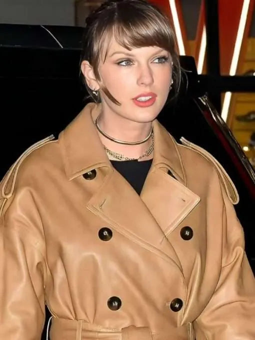 Taylor Swift Zero Bond Brown Trench Coat in United State Market