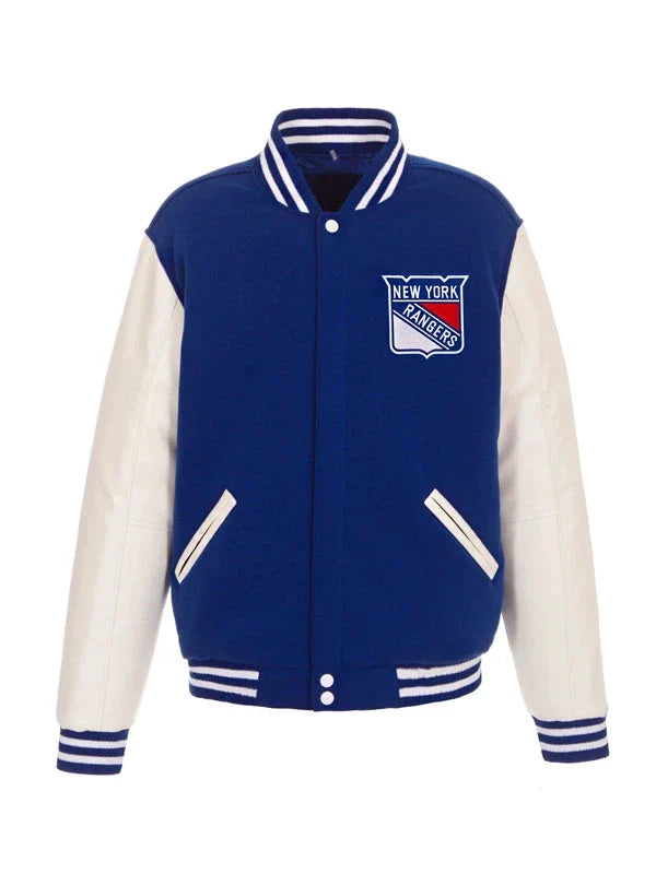 Shop NHL New York Rangers Wool Jacket Men and Women