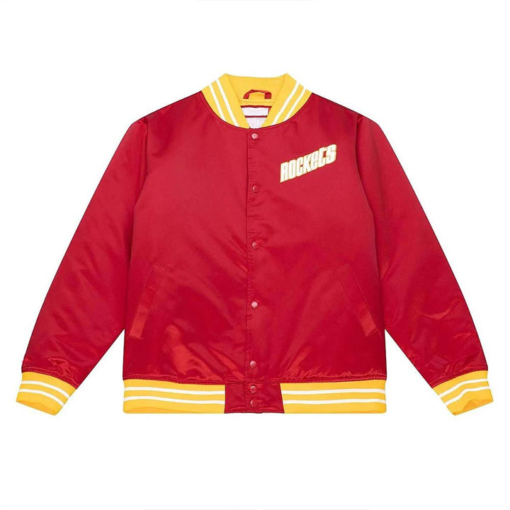 Stylish Houston Rockets satin jacket perfect for basketball fans in American Style