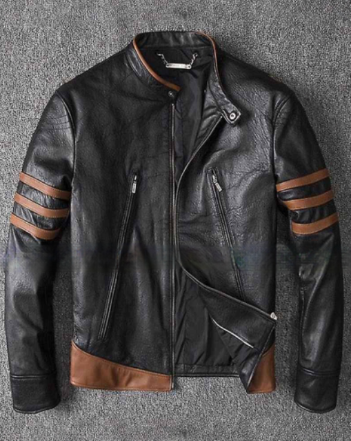 Wolverine themed leather jacket

