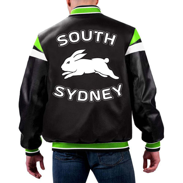 Shop NRL South Sydney Leather Jacket