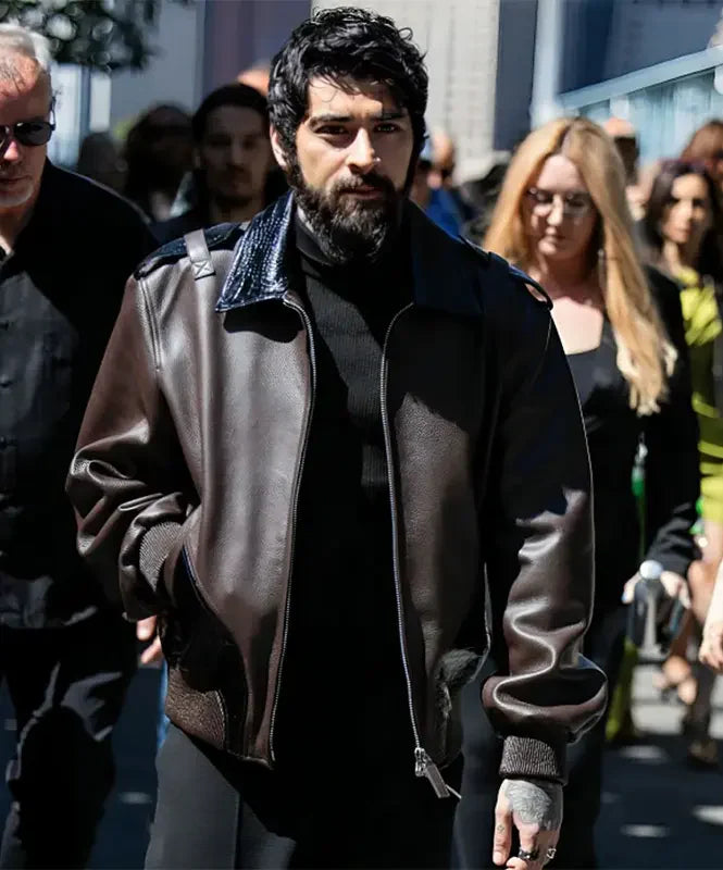 Zayn Malik 2024 Leather Jacket - Trendsetting Style in American style
