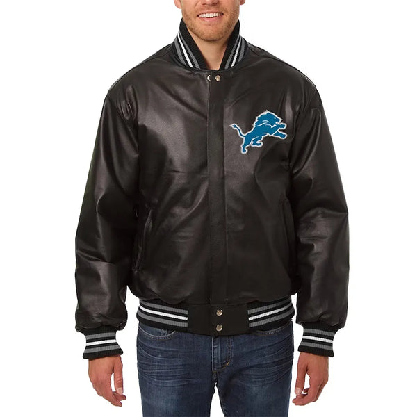 Detroit Lions full leather jacket for men and women in USA