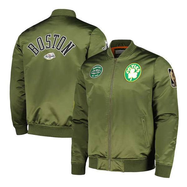 Shop NBA Boston Celtics Satin Jacket Men and Women