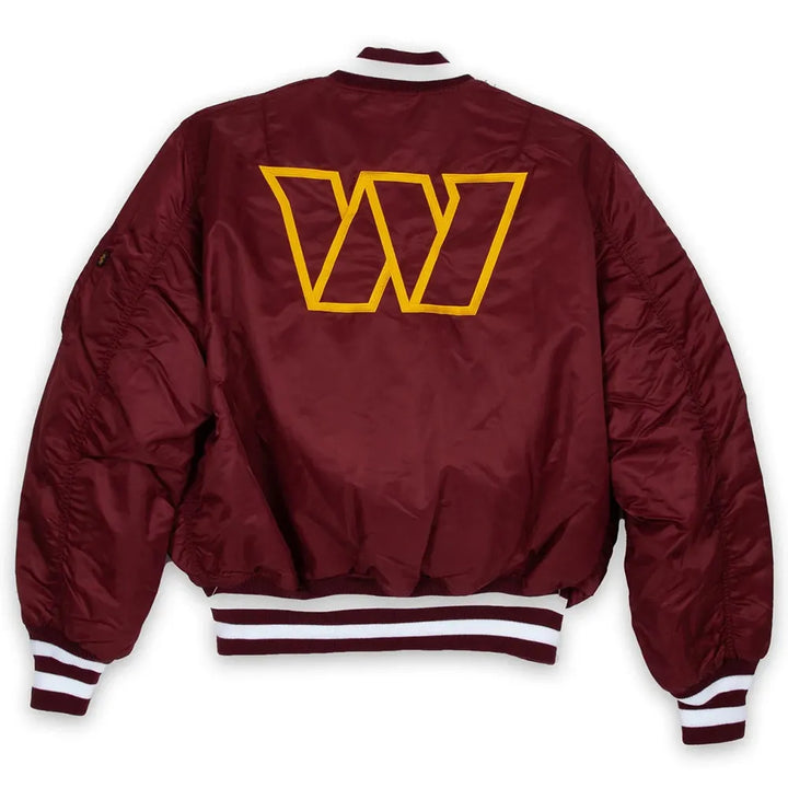 Stylish Washington Commanders satin jacket designed for both men and women in USA