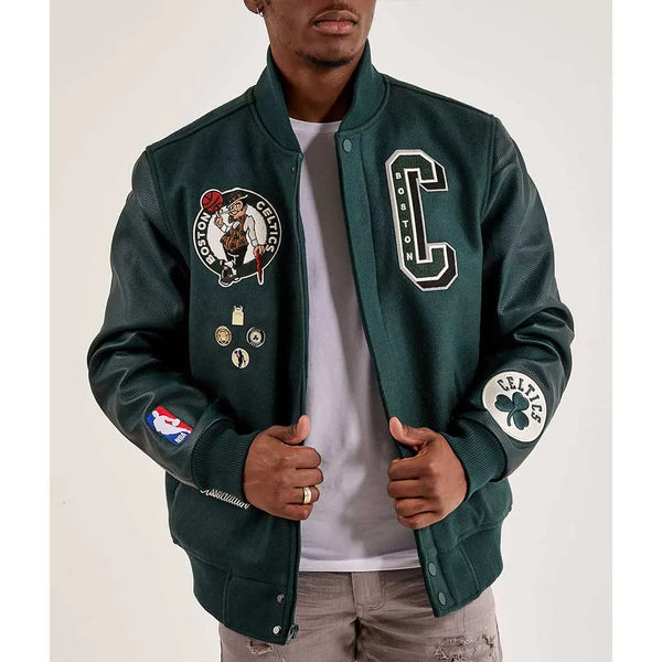 Shop NBA Boston Celtics Wool Jacket Men and Women