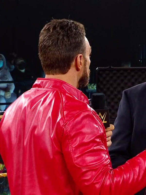 LA Knight signature leather jacket from WWE in United state market