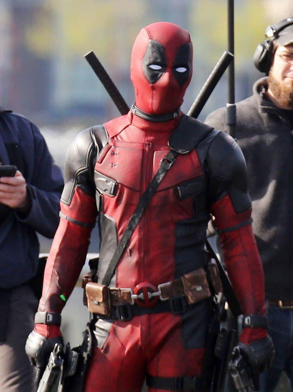 Ryan Reynolds Red And Black Deadpool Jacket