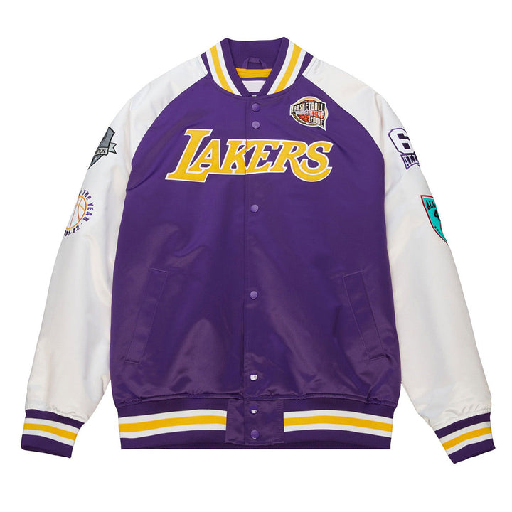Class of 2023 LA Lakers Purple Jacket Front View