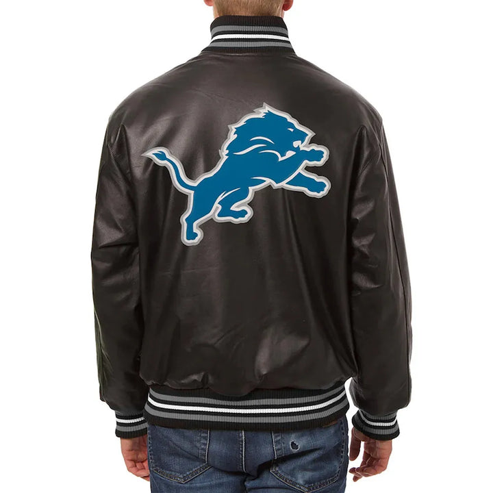 Unisex Detroit Lions genuine leather outerwear in USA