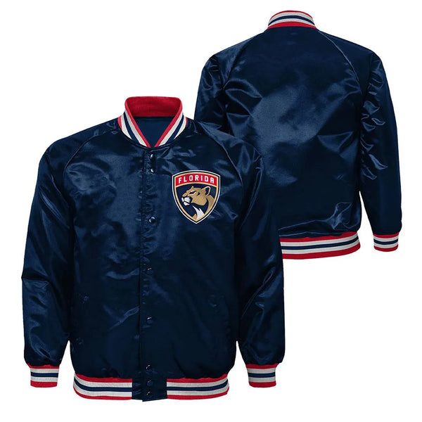 Shop NHL Florida Panthers Satin Jacket Men and Women