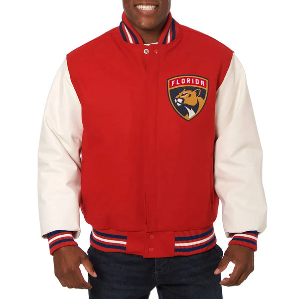 Shop NHL Florida Panthers Wool Jacket Men and Women