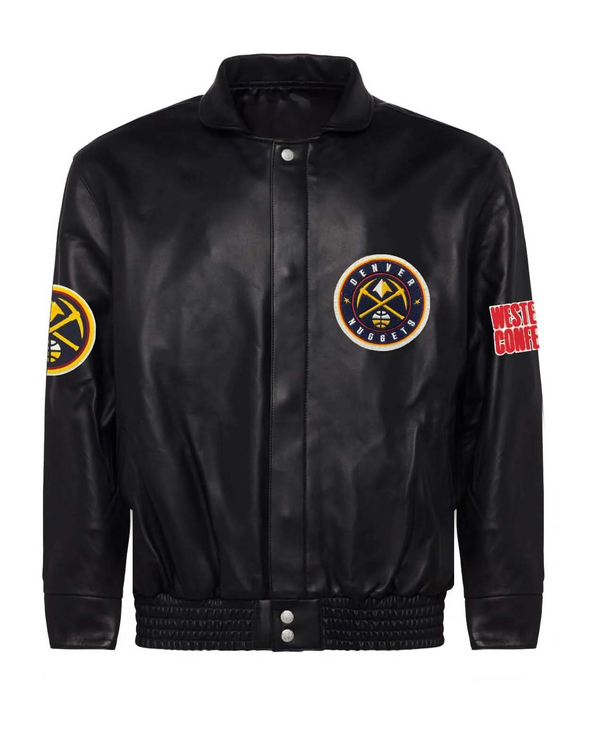 Shop Denver Nuggets Full Leather Jacket