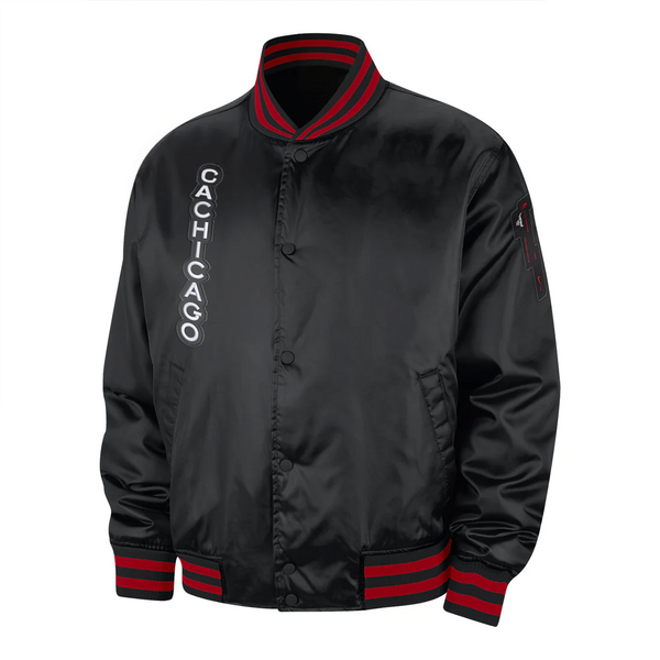 Front View NBA 2023–24 Chicago Bulls City Edition Prime Jacket by The Jacket Seller US