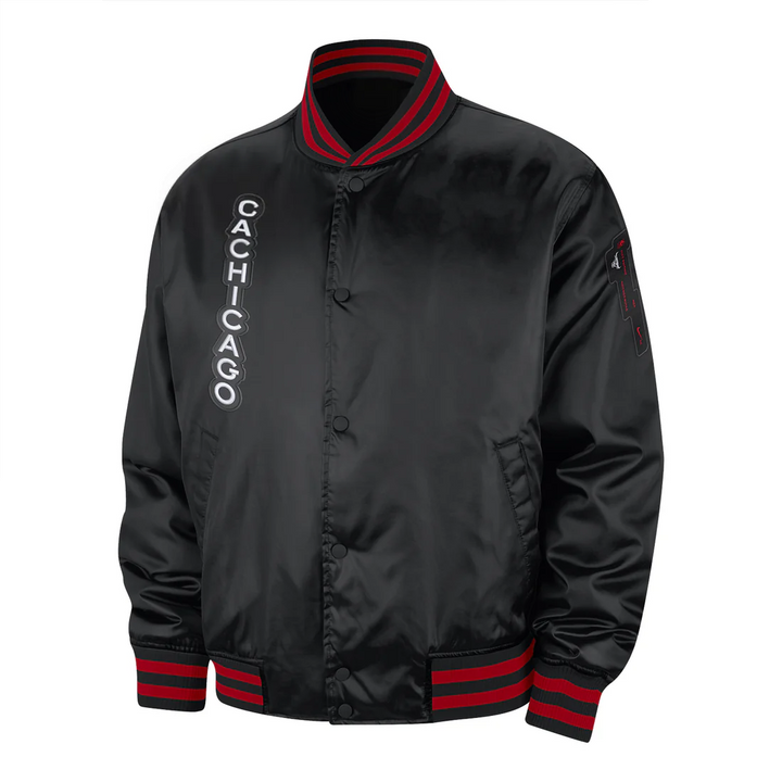 Front View NBA 2023–24 Chicago Bulls City Edition Prime Jacket by The Jacket Seller US