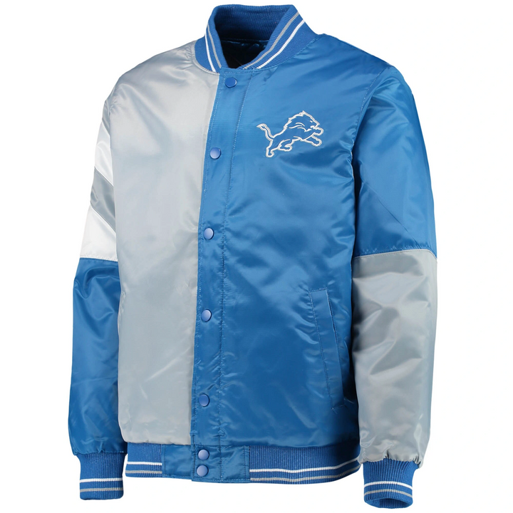 Detroit Lions satin varsity jacket

