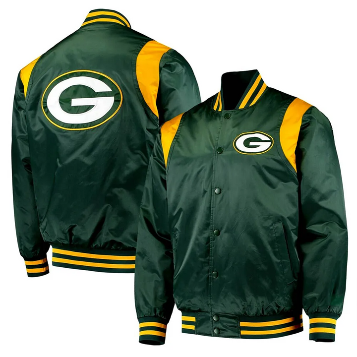 Game day satin jacket for Green Bay Packers fans in USA
