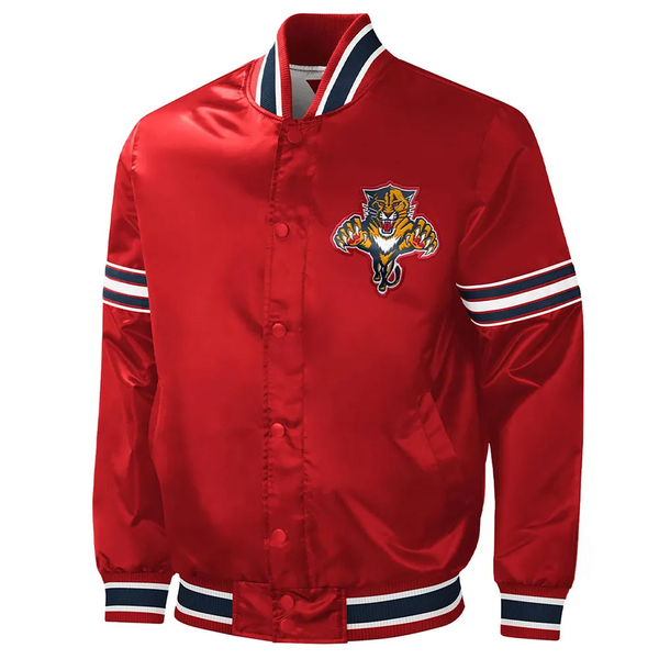 Shop NHL Florida Panthers Satin Jacket Men and Women