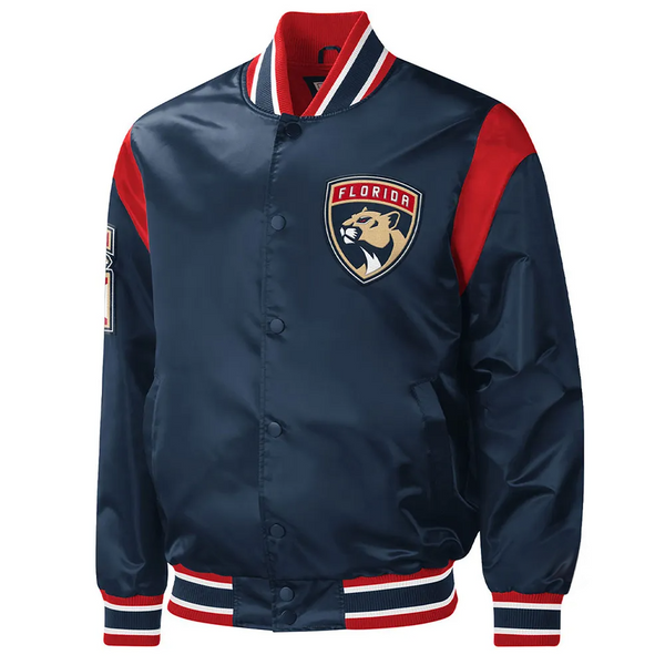 Shop NHL Florida Panthers Satin Jacket Men and Women