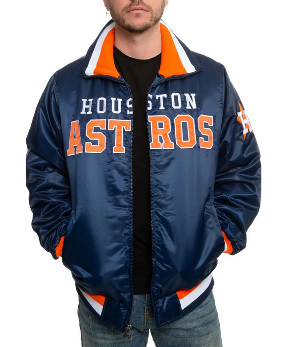 Shop MLB Houston Astros Satin Jacket Men and Women