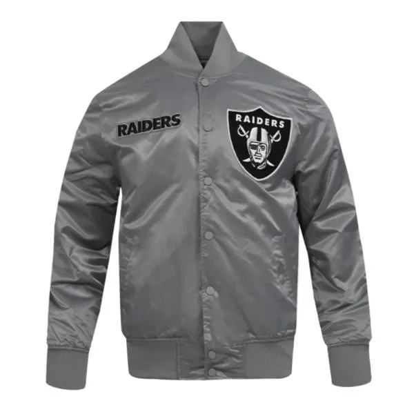 Embroidered logo Raiders varsity jacket

