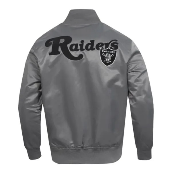Raiders souvenir jacket with ribbed collar

