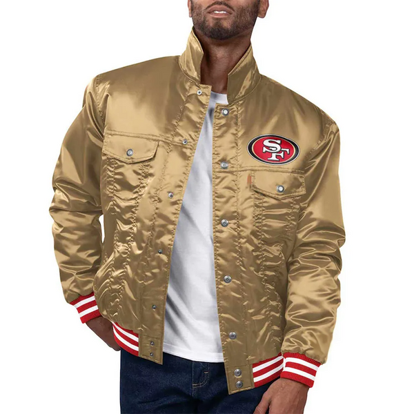 San Francisco 49ers satin jacket for men and women in USA