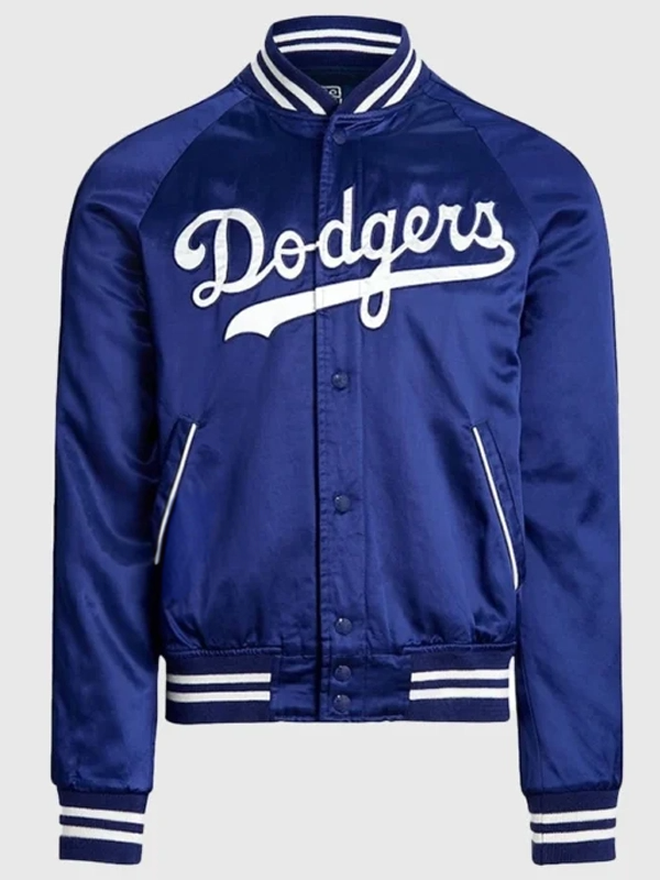 Shop MLB Los Angeles Dodgers Satin Jacket Men and Women