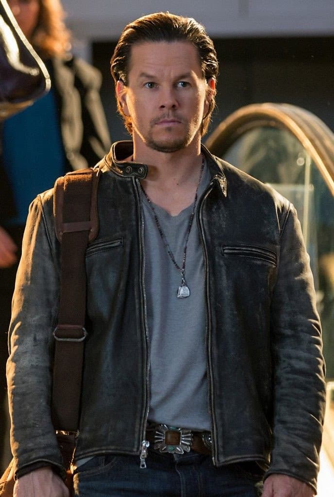 Hot Mark Wahlberg Daddys leather jacket