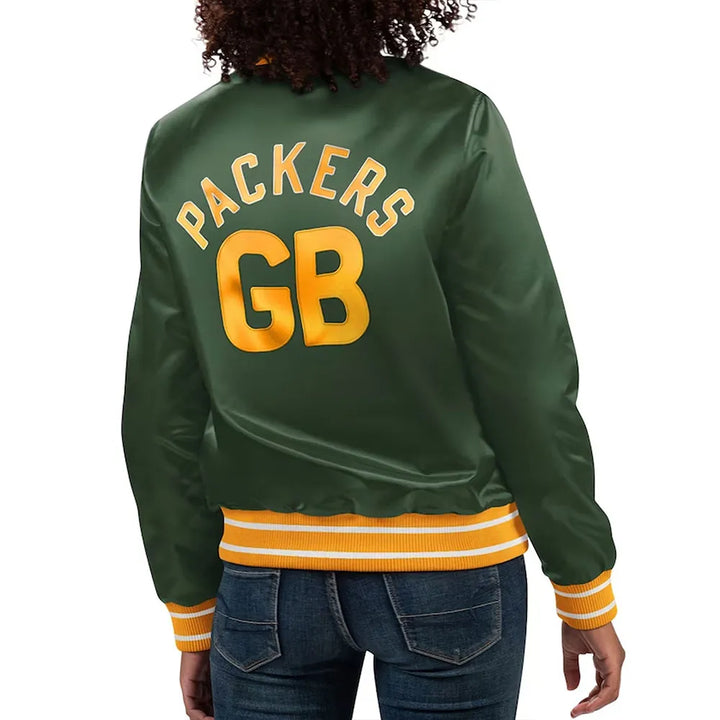 Lightweight satin outerwear for Green Bay Packers fans in USA