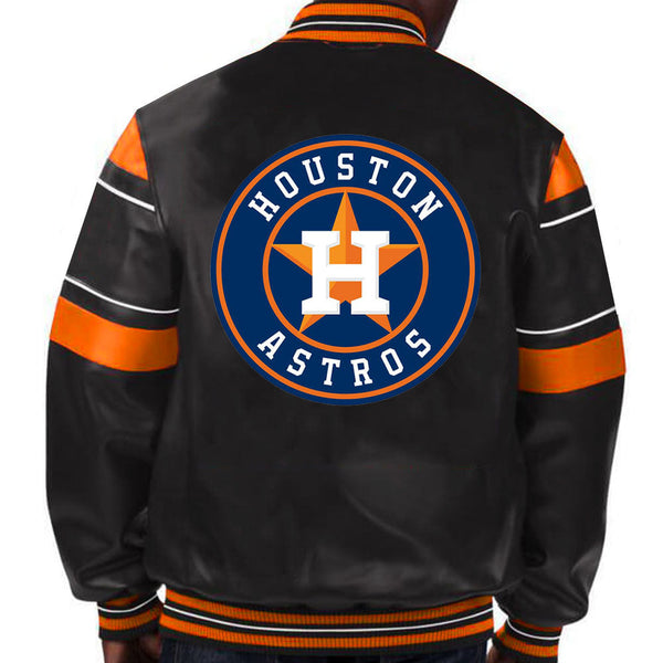Official MLB Houston Astros leather jacket for passionate fans in USA