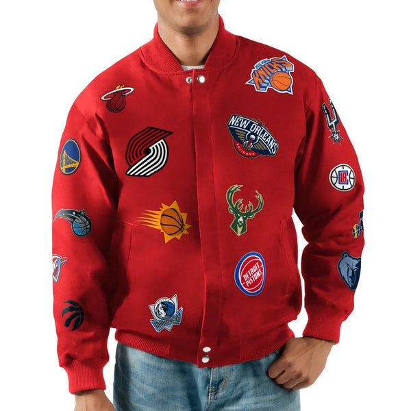 Stylish Carl Banks NBA college jacket in American style