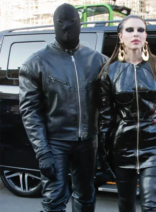 Leather jacket inspired by Kanye West in USA