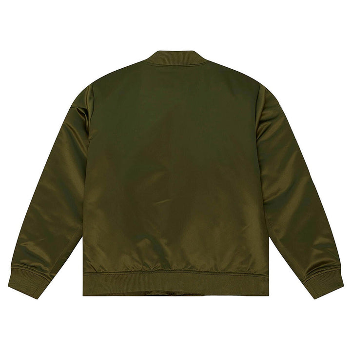 LA Lakers Flight Green Satin Jacket Back View