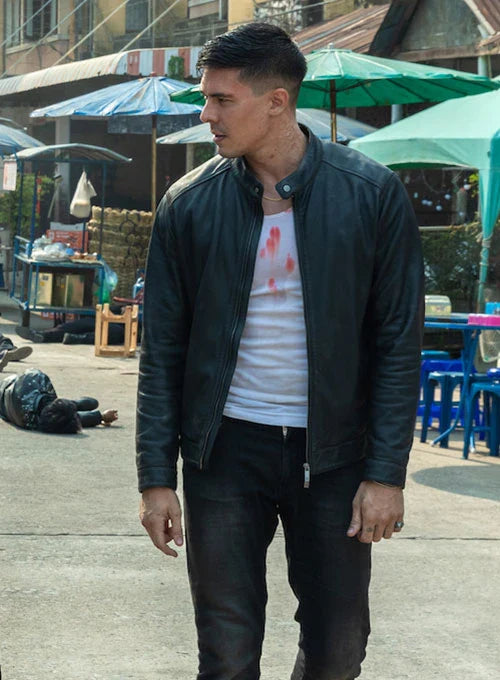 Lewis Tan leather jacket from Fistful of Vengeance in USA