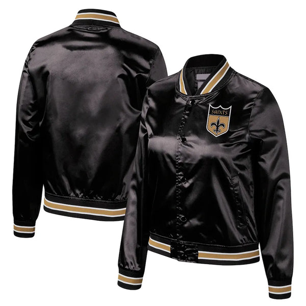 Shop NFL New Orleans Saints Satin Jacket Men and Women