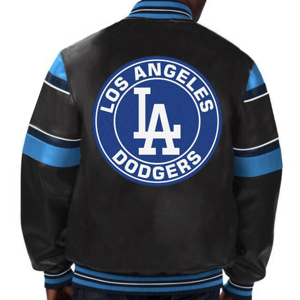 Official MLB Los Angeles Dodgers leather jacket for passionate fans in USA