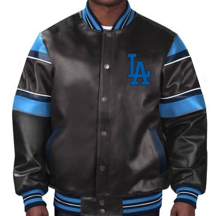 Premium quality Los Angeles Dodgers leather jacket for men and women in American Style
