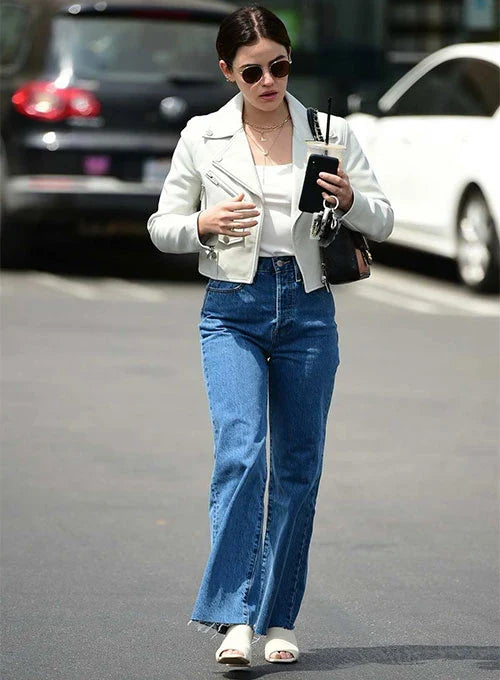 Real cow leather jacket for women