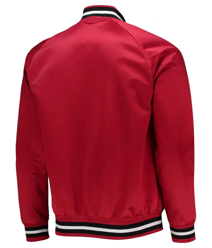 Back view NBA Hardwood Classics Miami Heat Red Jacket